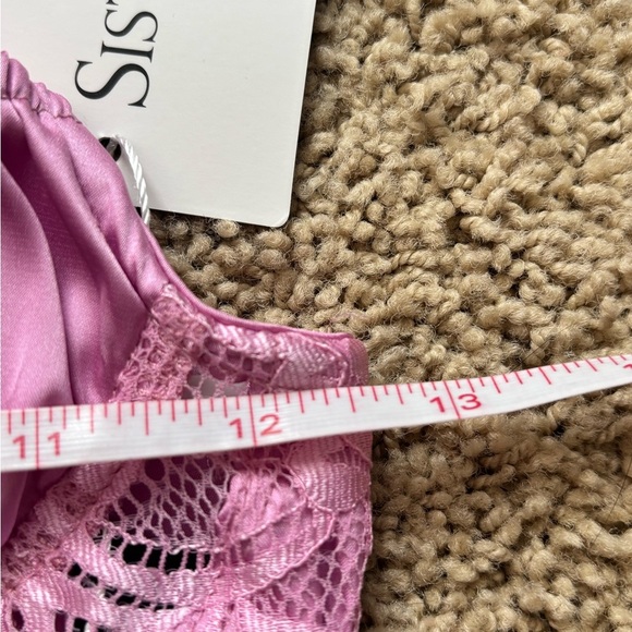 NWT Pink Lace Corset Top | SisterParty | Size: XXS - Picture 10 of 11